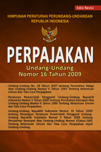 Image of Perpajakan: Undang-Undang Nomor 16 Tahun 2009